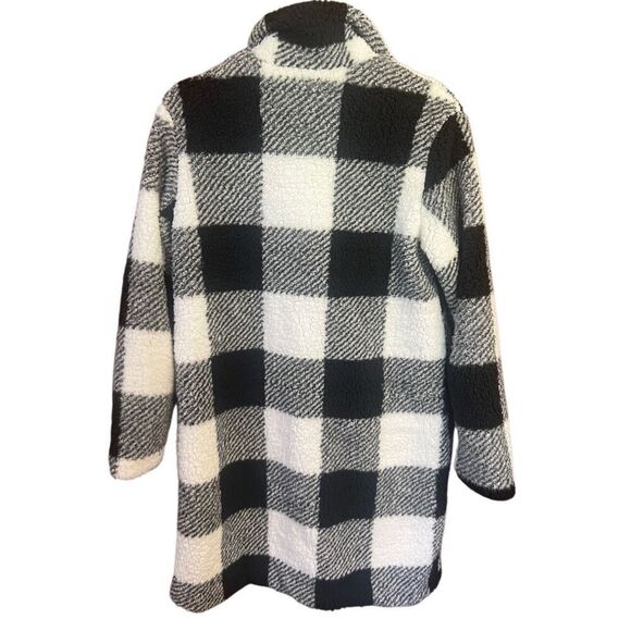 Shein Long Oversized Faux Fur Jacket Sz S NWOT - Picture 2 of 7